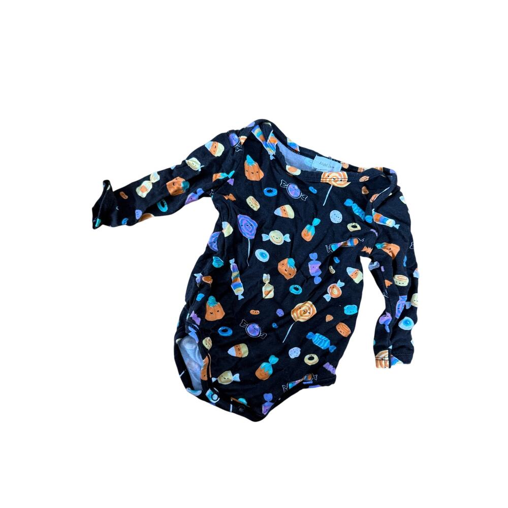 Angel Dear long‎ sleeve Halloween candy print bamboo onesie